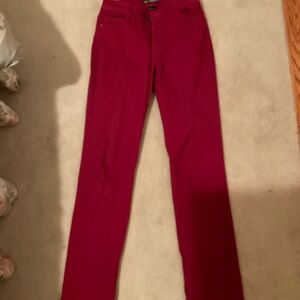 Lee Women's Vibrant Red Straight Leg Pants